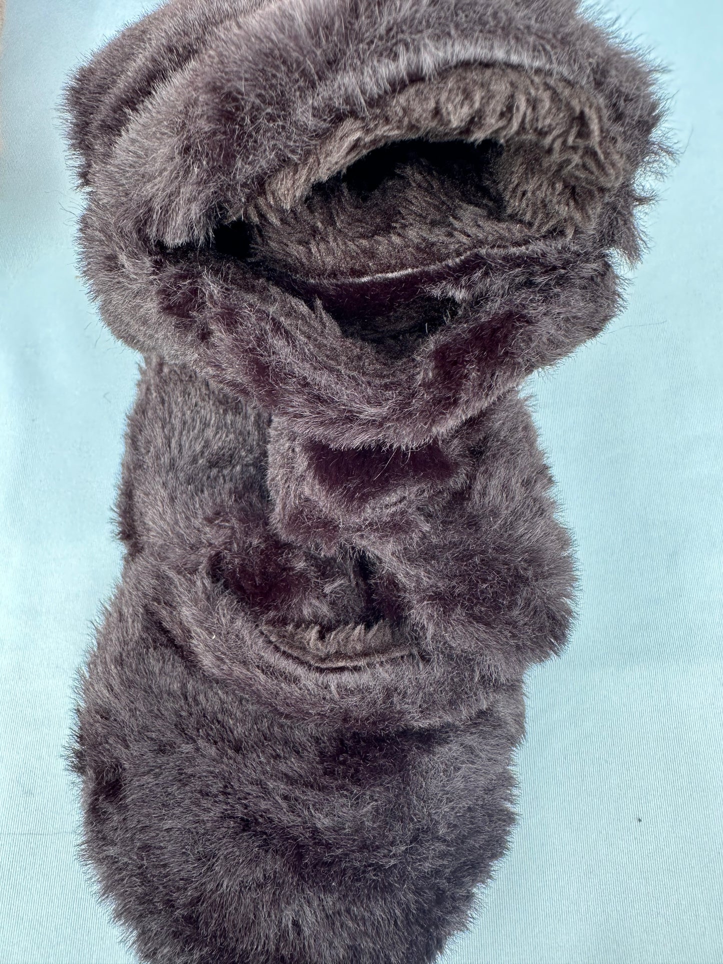 Fur two way mittens