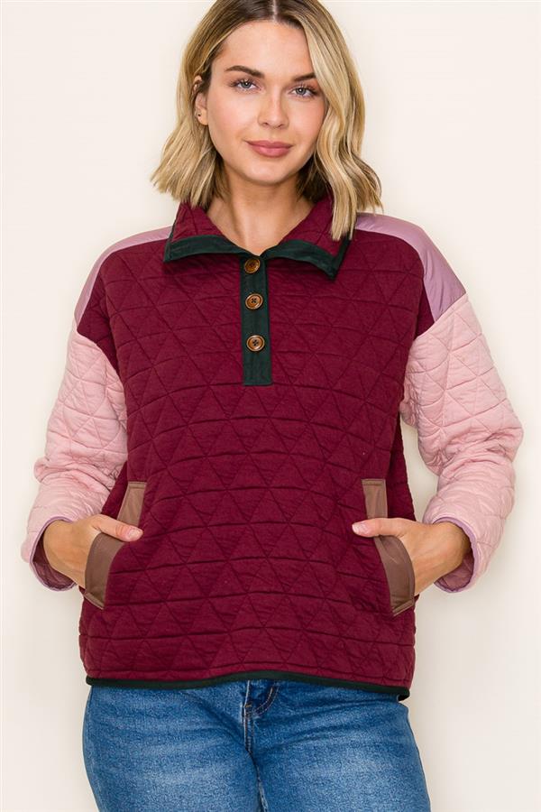 Quilted Sweatshirt