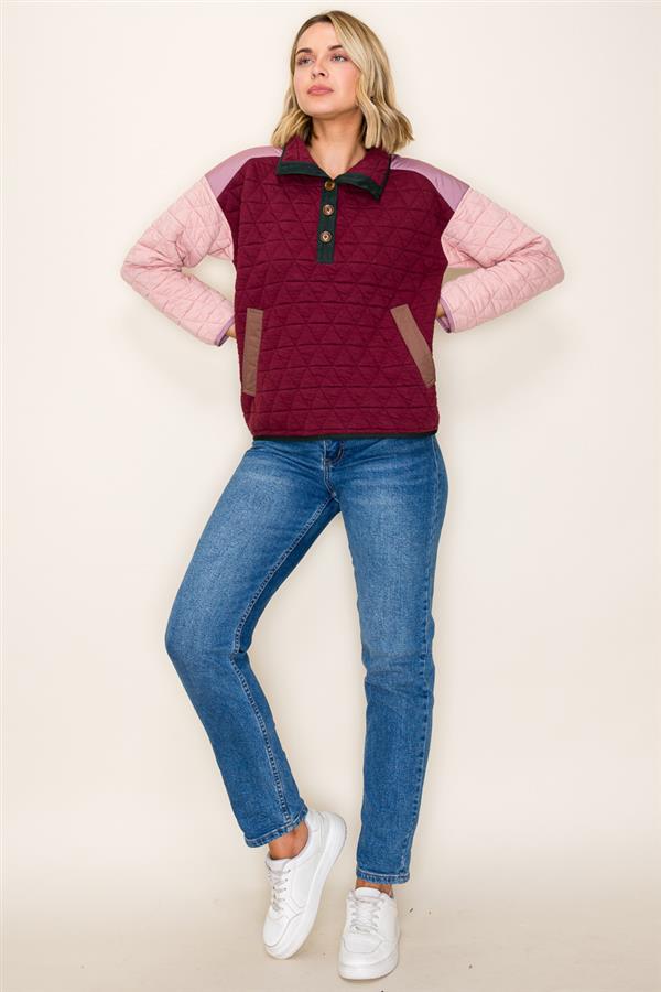Quilted Sweatshirt