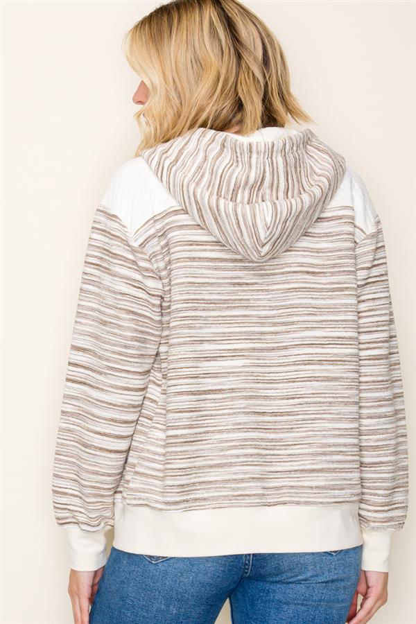 Striped Zip Up