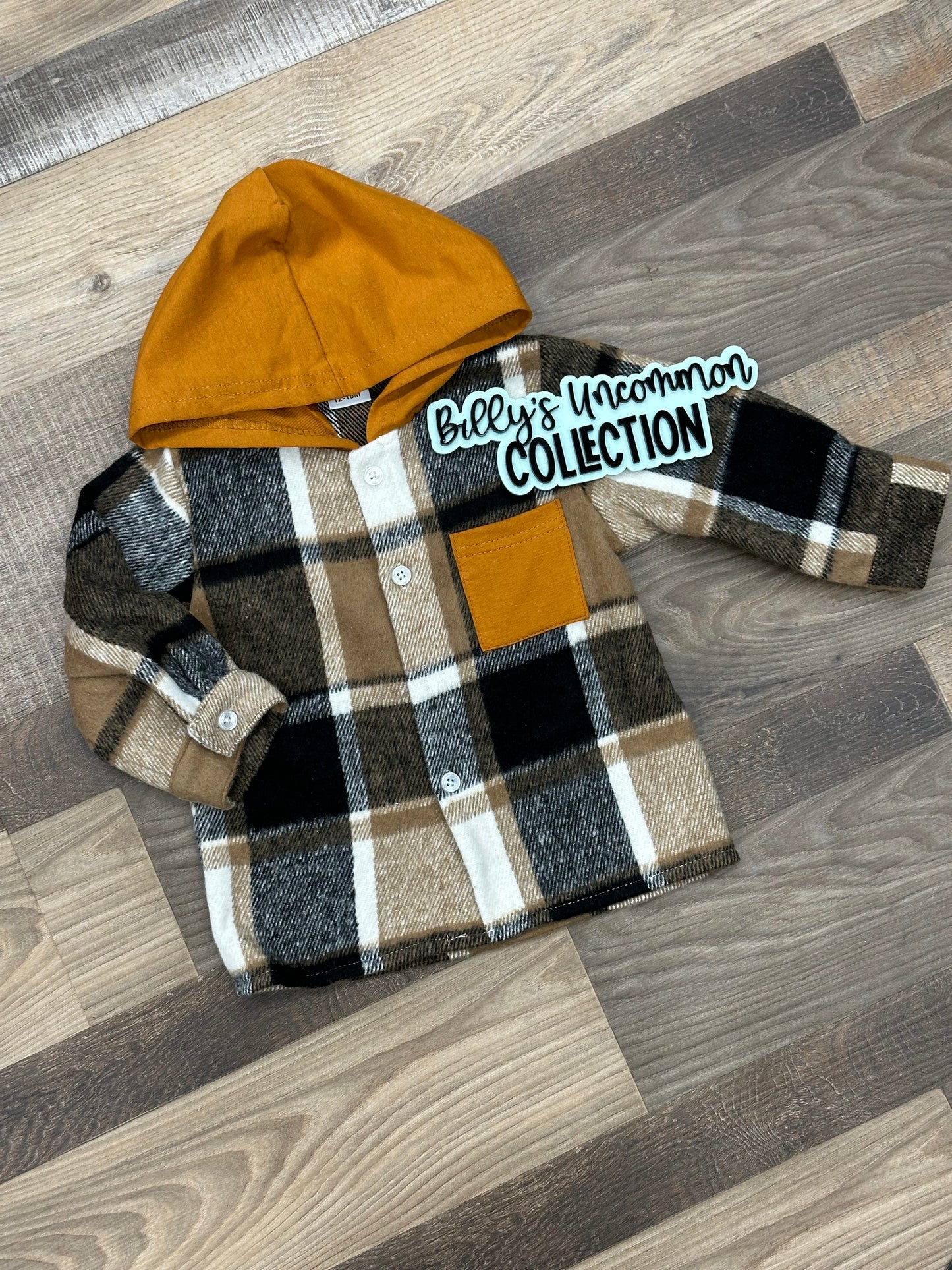 Burnt Orange Plaid Flannel