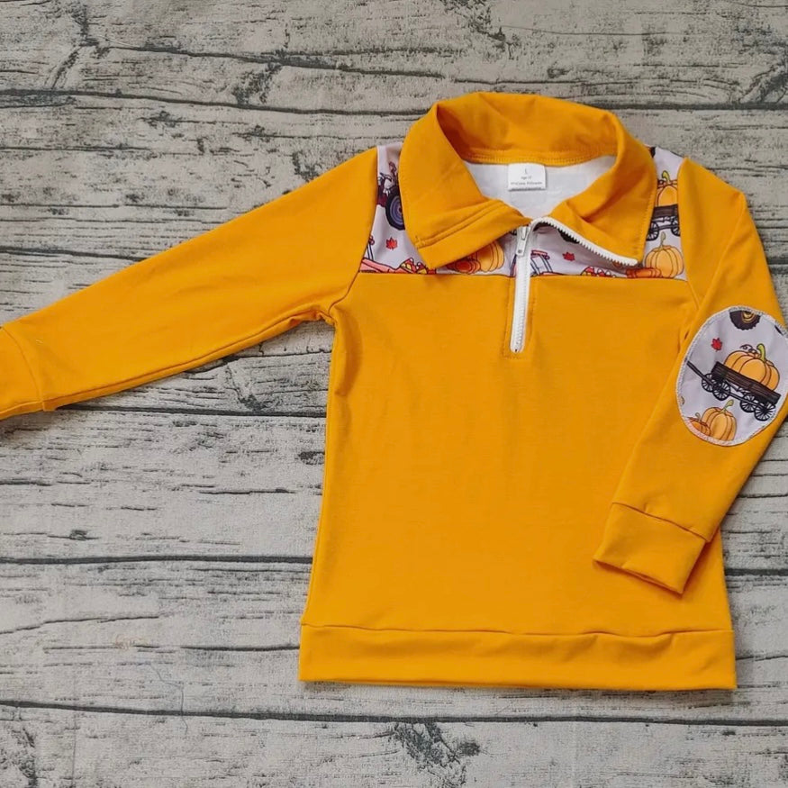 Pumpkin Digger Long Sleeve Half Zip up