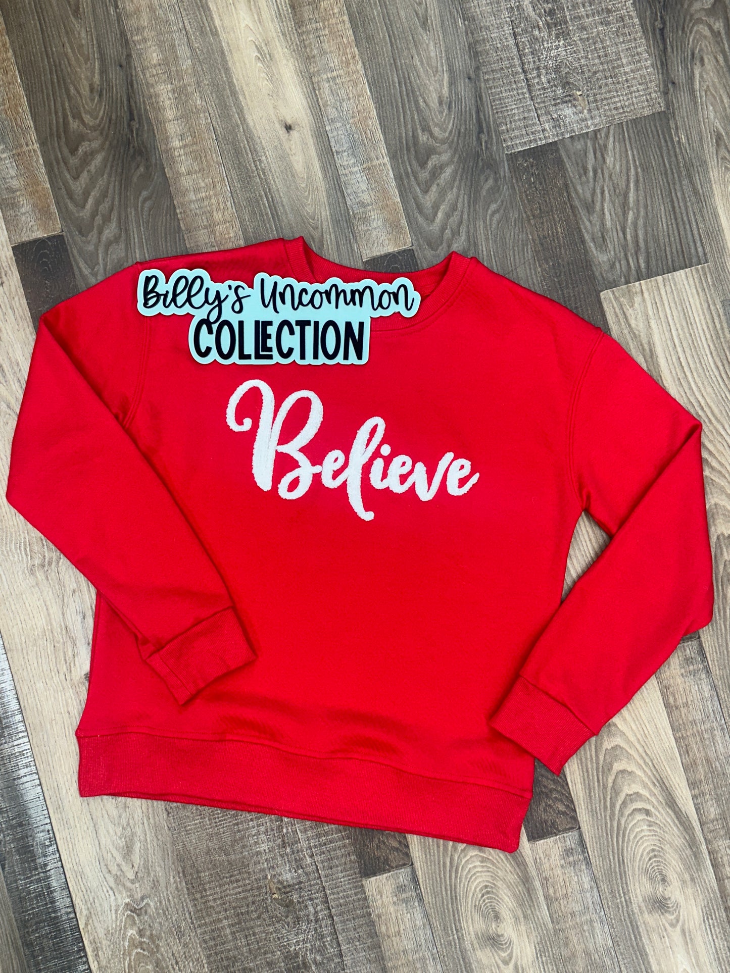 Believe Embroidered Sweatshirt