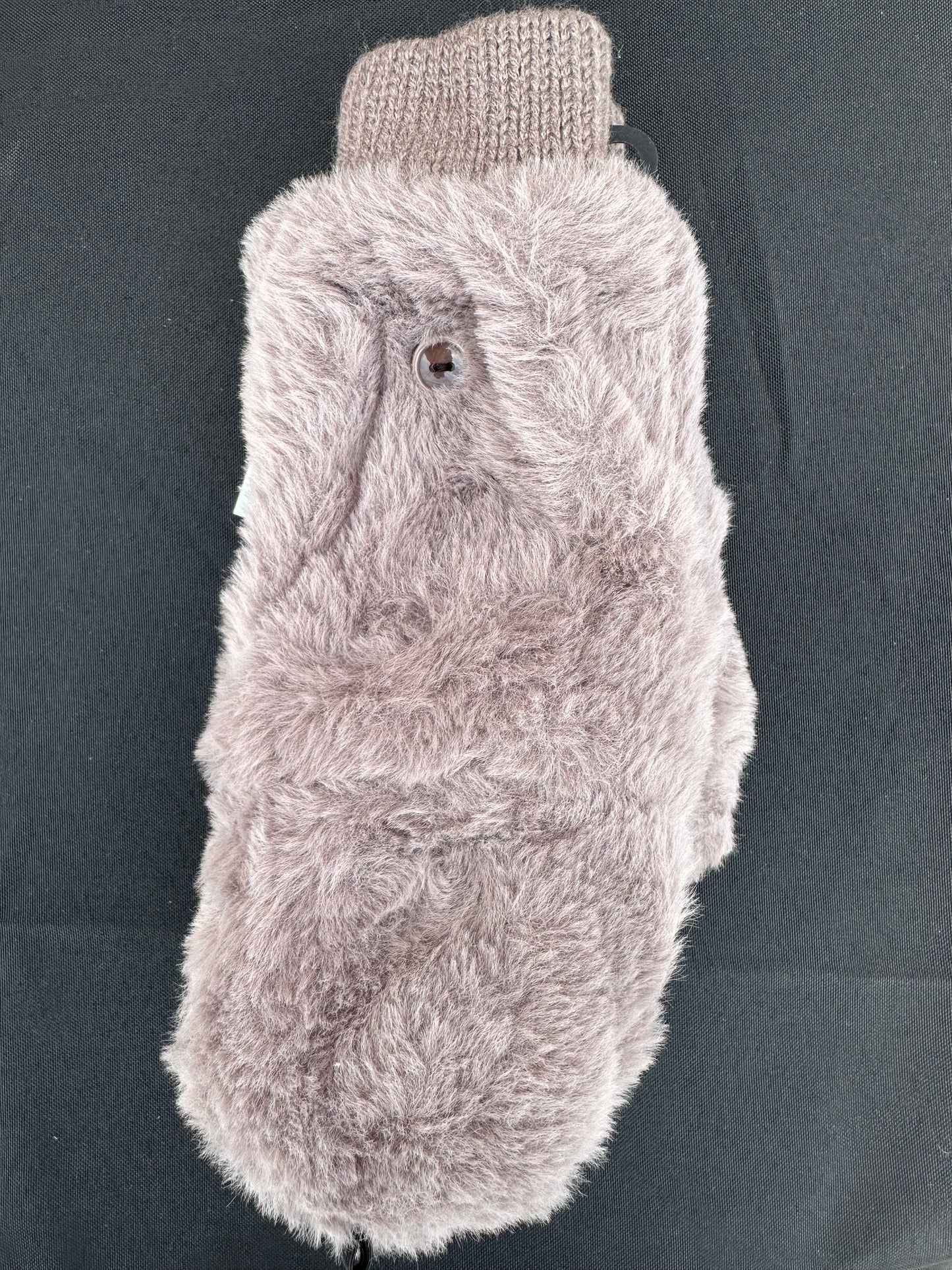 Fur two way mittens