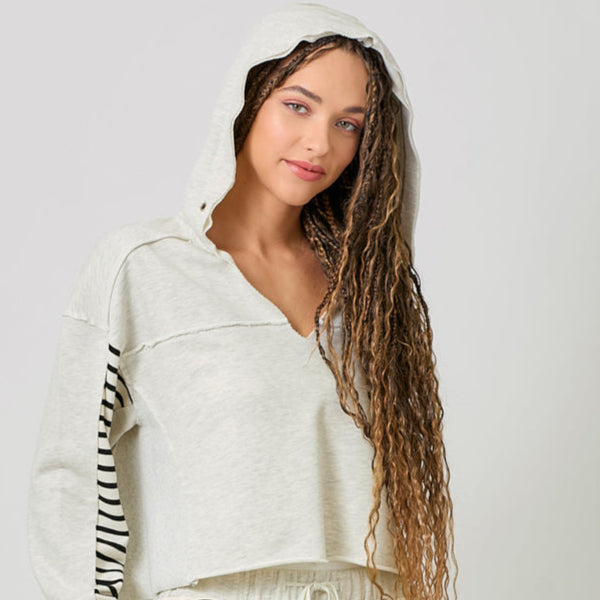DOLMAN SLEEVE TERRY HOODIE