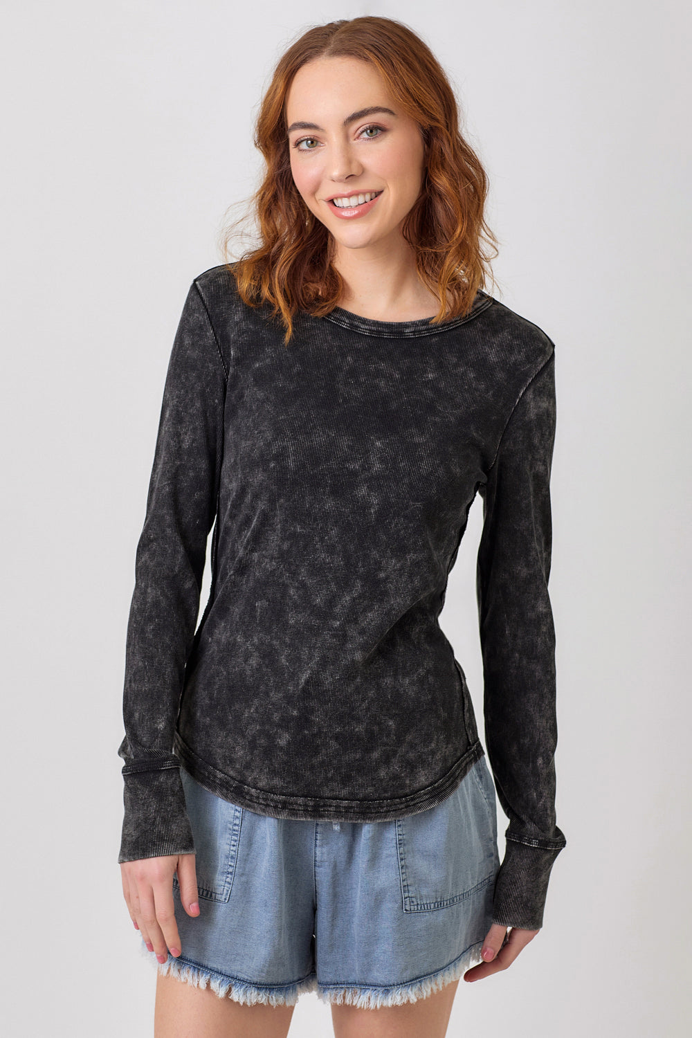 WASHED RIB TOP