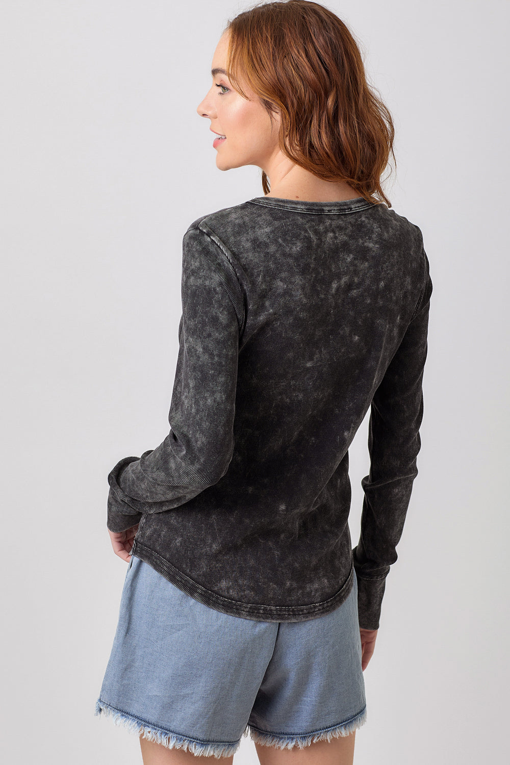 WASHED RIB TOP