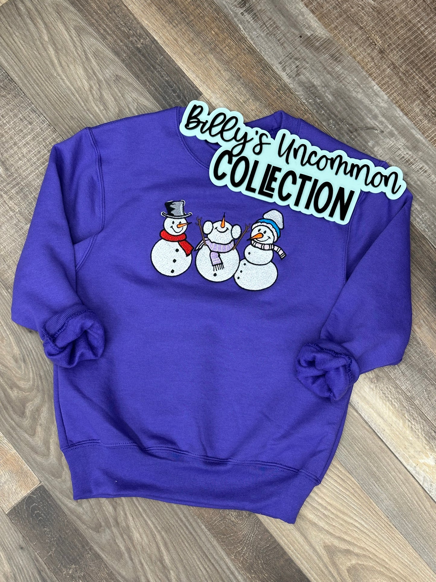 Snowman Embroidered