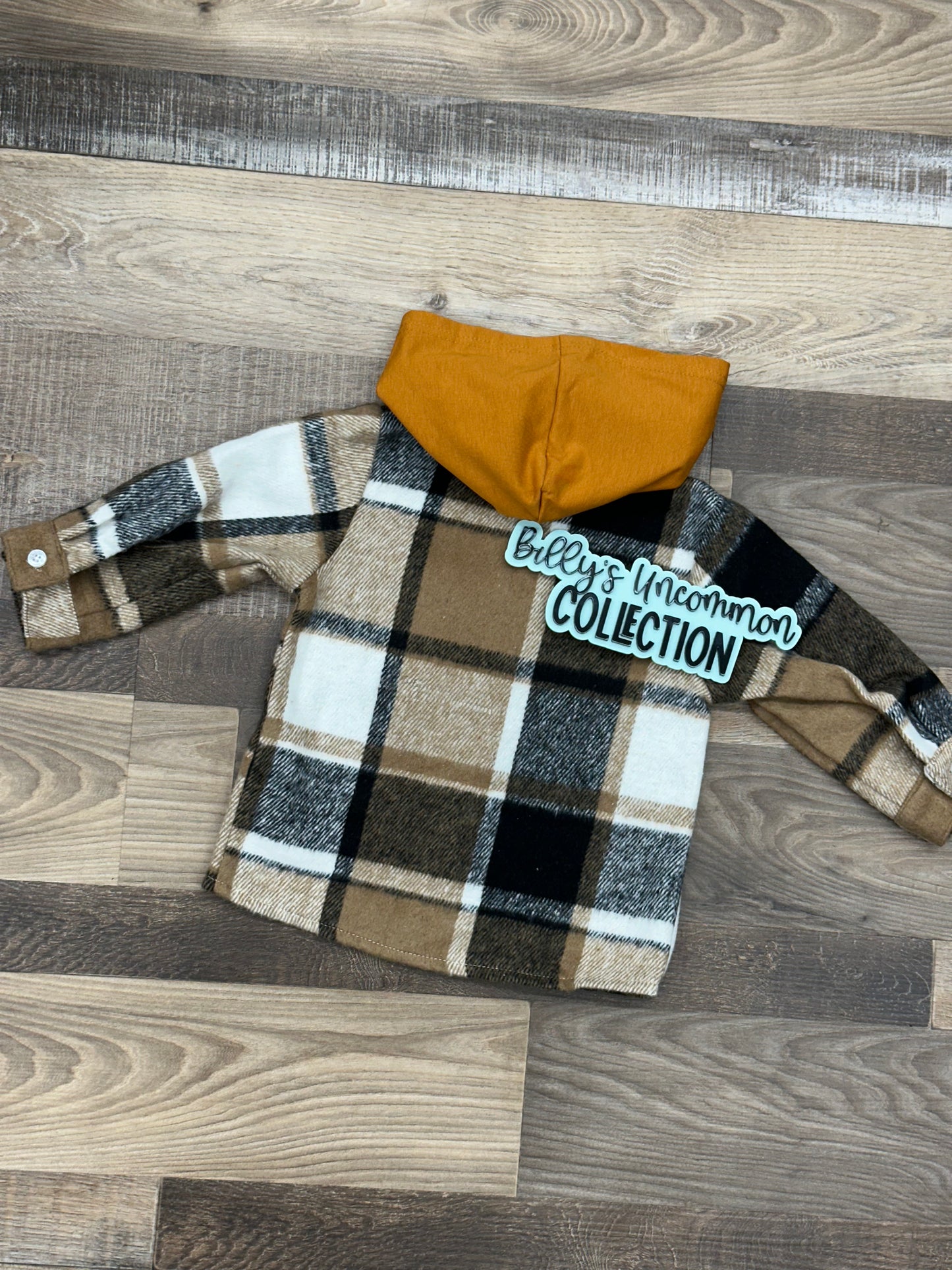 Burnt Orange Plaid Flannel