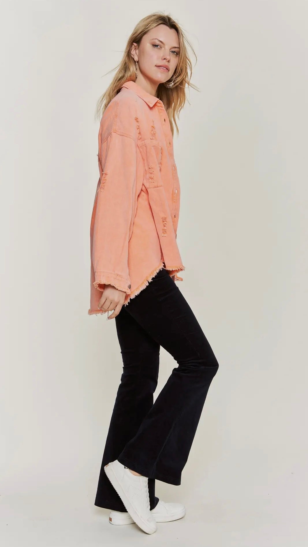 Distressed Jean jacket