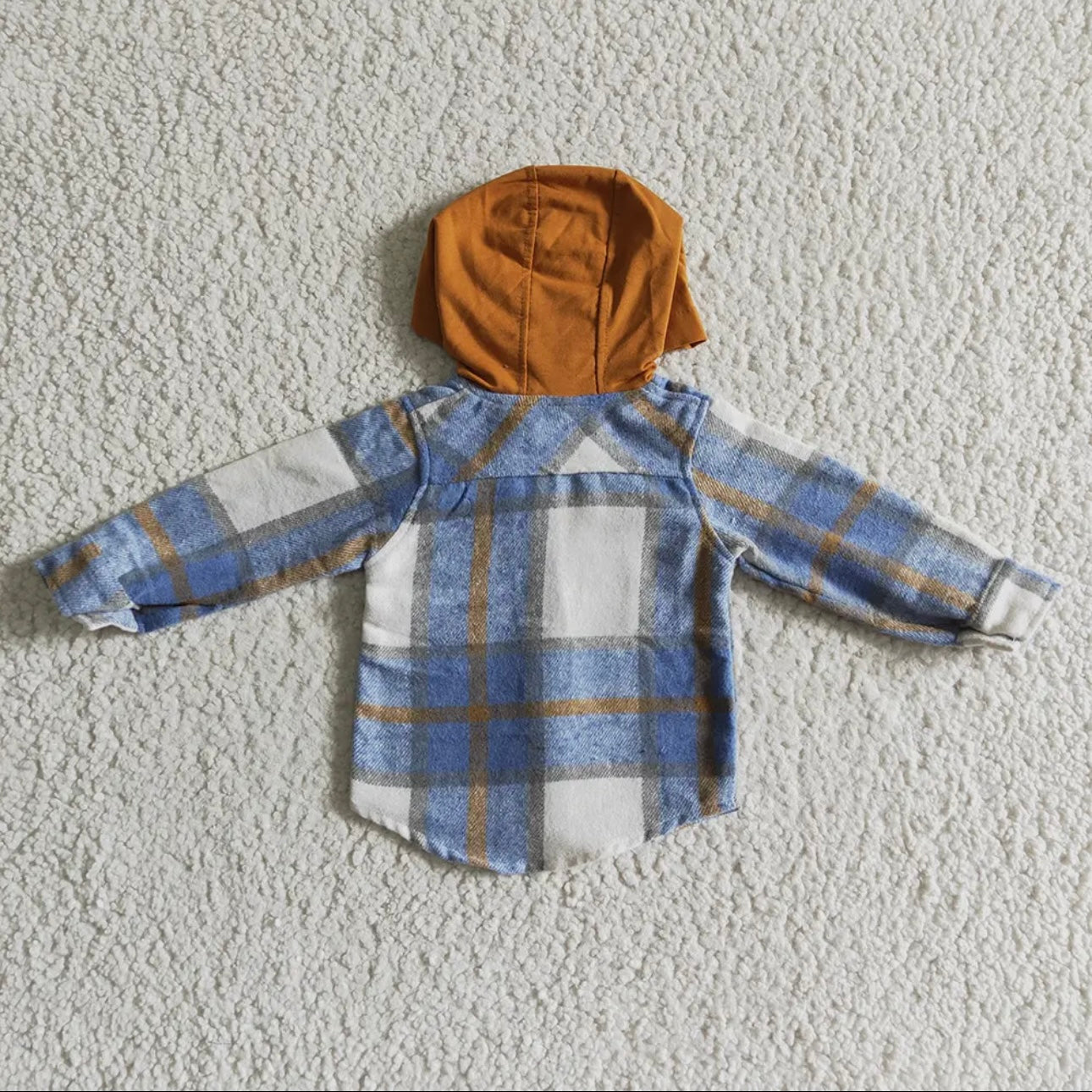 Plaid Hood Pocket Flannel