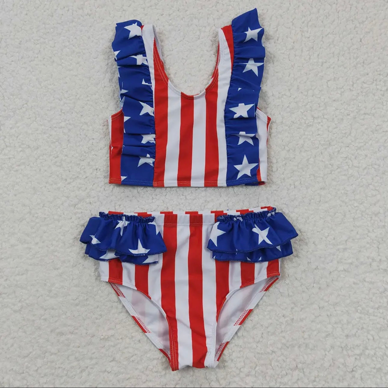 Girl Red White & Blue Two Piece