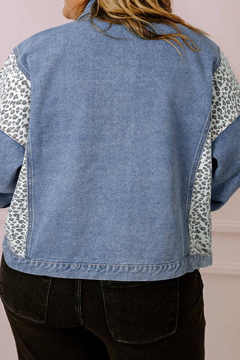 Leopard Denim Jacket
