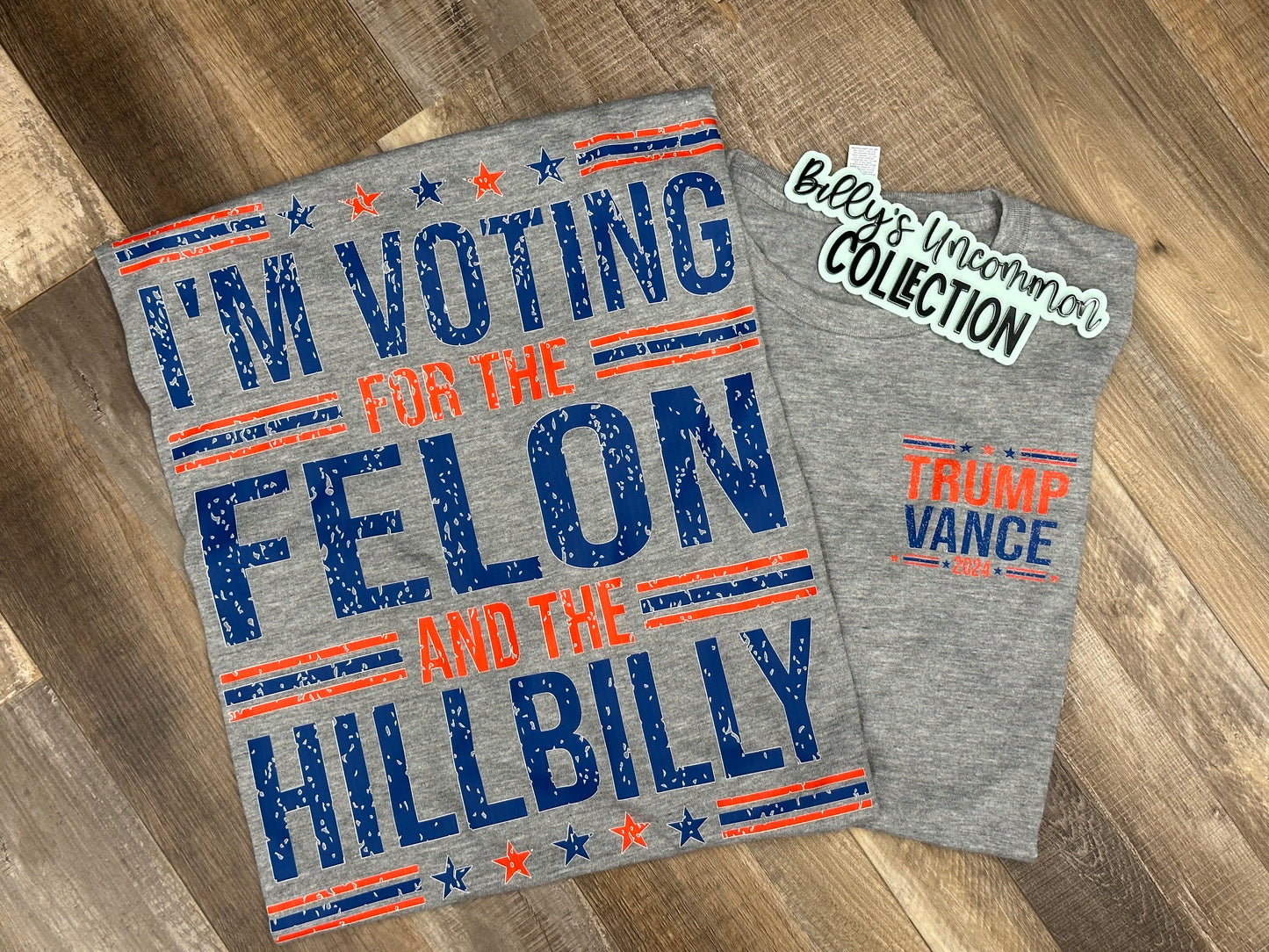 I’m voting for the Felon & the Hillbilly