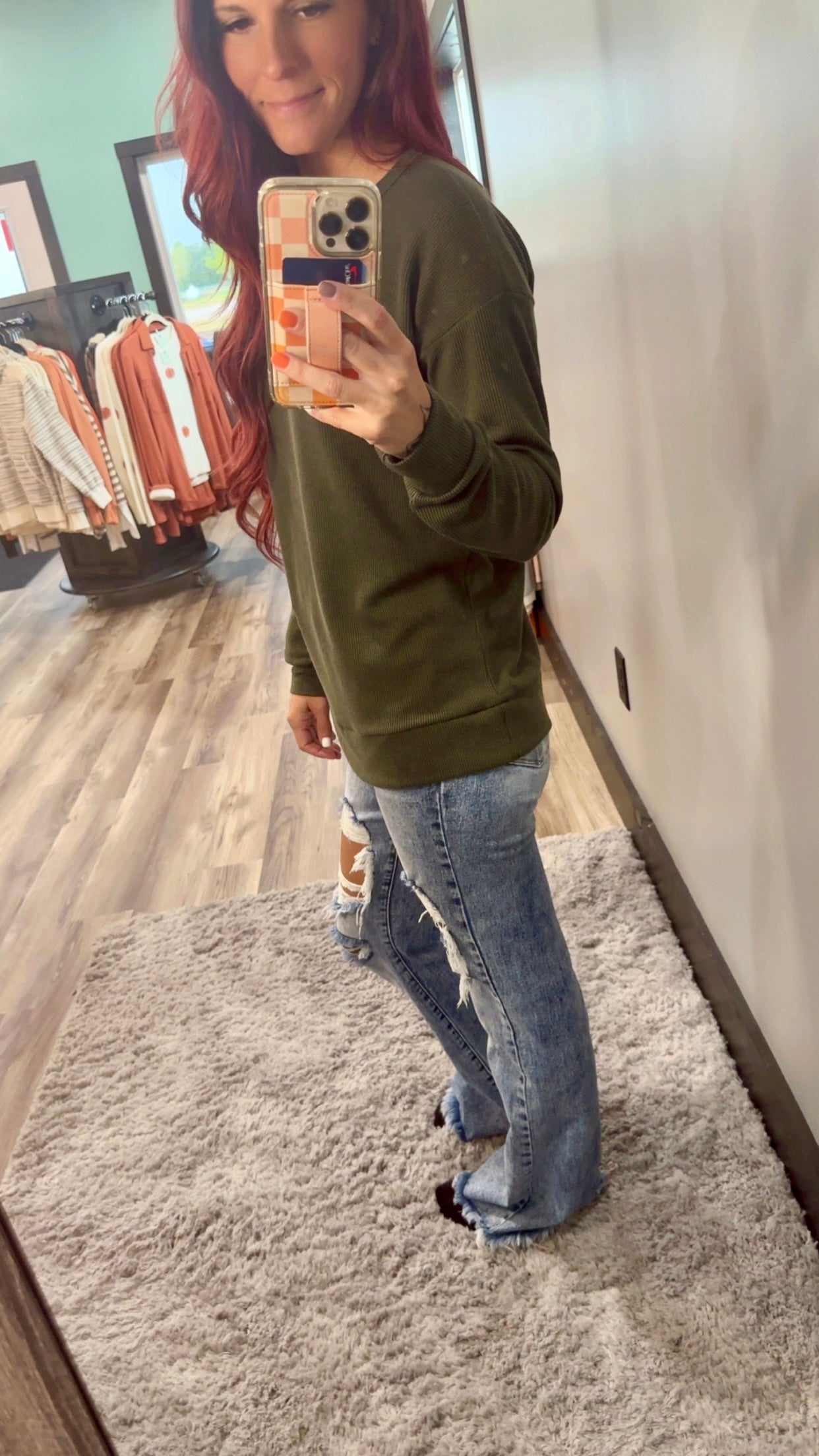 Ribbed Crewneck