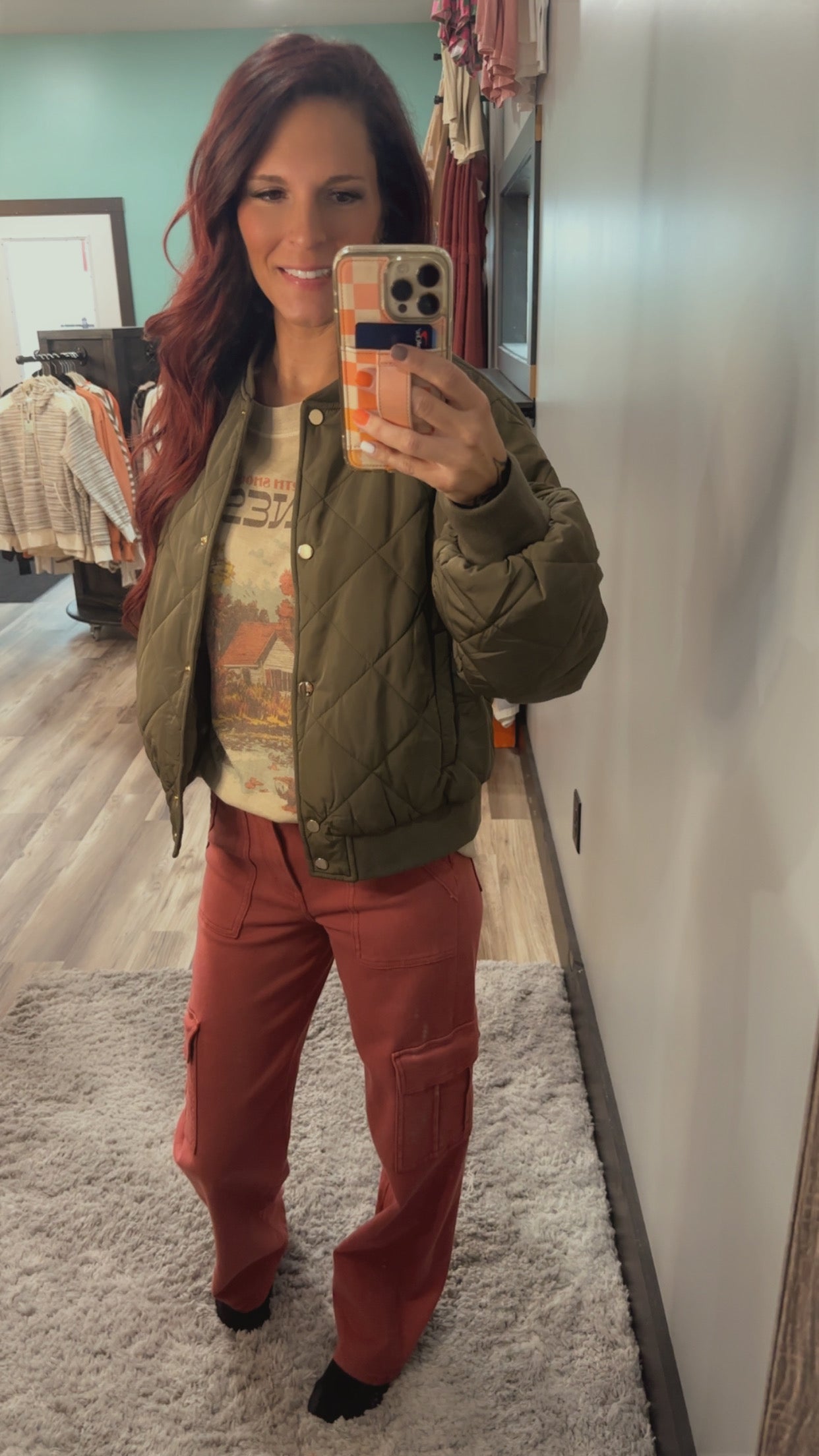 Style Expedition Olive Green Quilted Bomber Jacket
