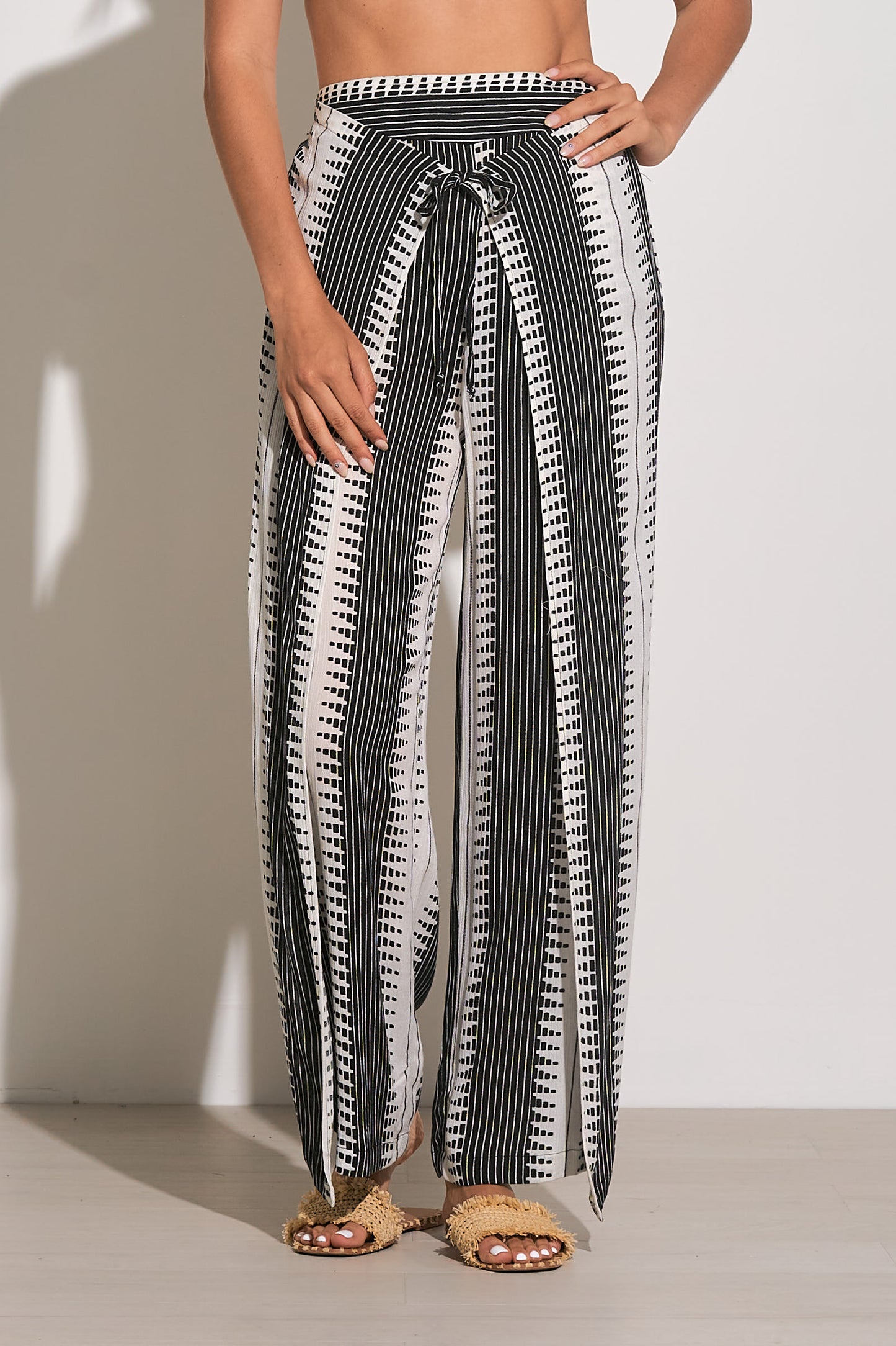 Flowy double layered tied Pants
