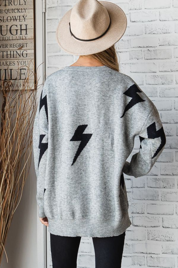 Bolt Long sleeve Crewneck Sweater