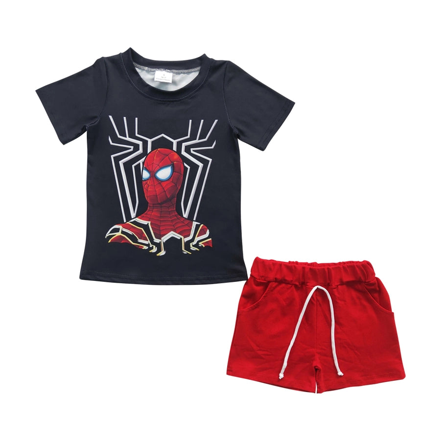 Spiderman Tee Shirts & Red Short Set