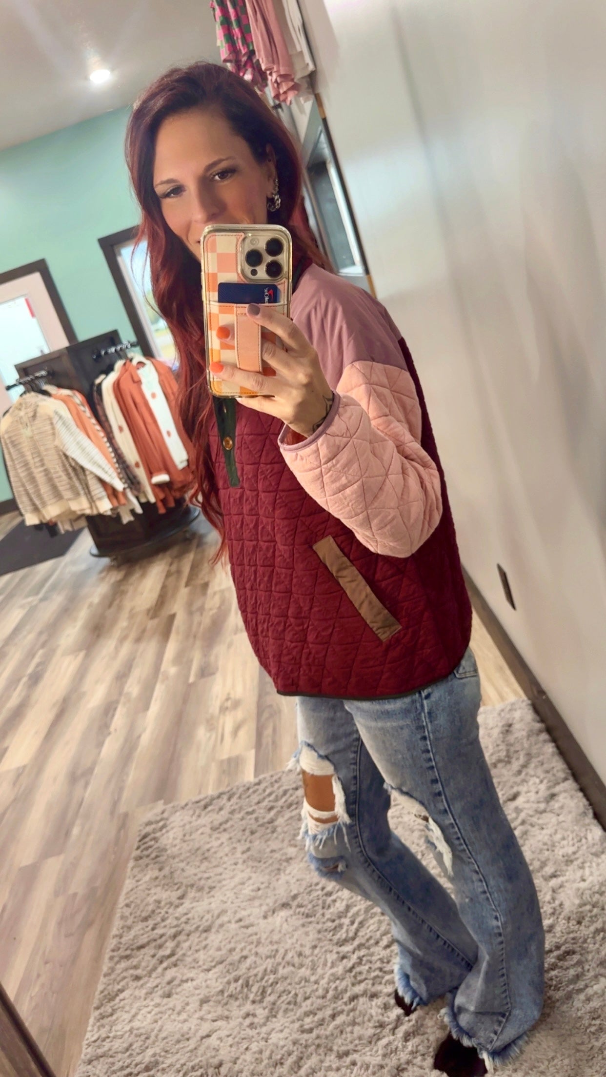 Quilted Sweatshirt