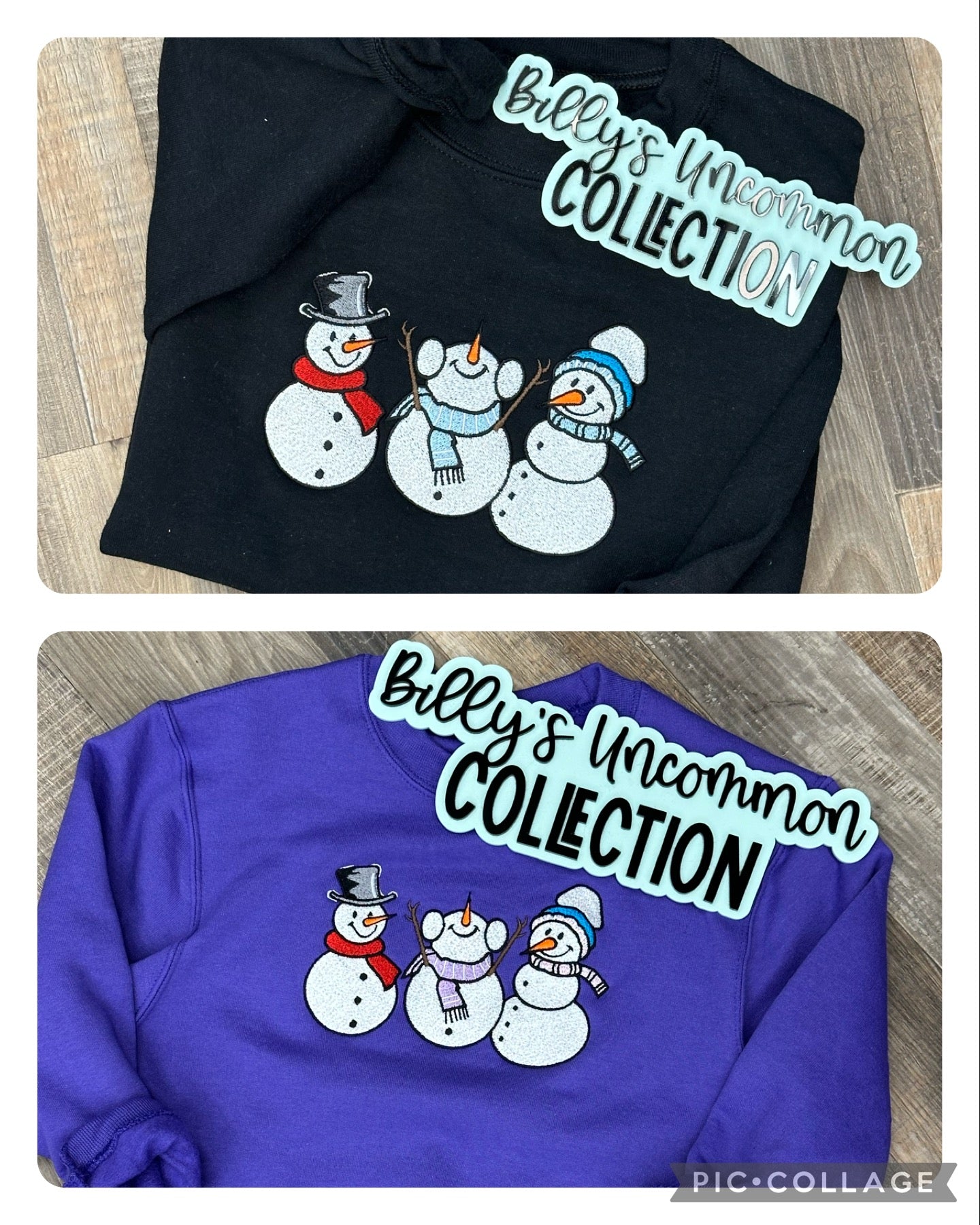Snowman Embroidered