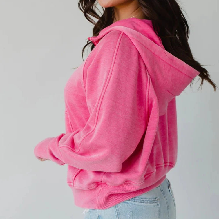 Cassie Crop Hood Sweatshirt