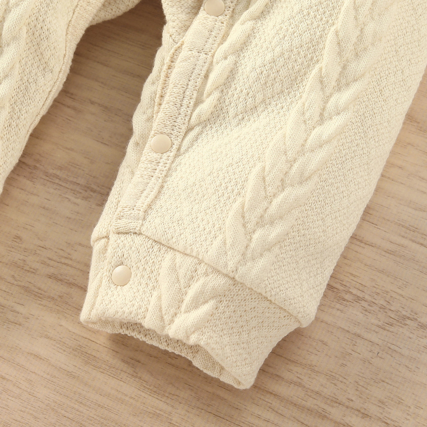 Cable Knit Long-Sleeve Jumpsuit