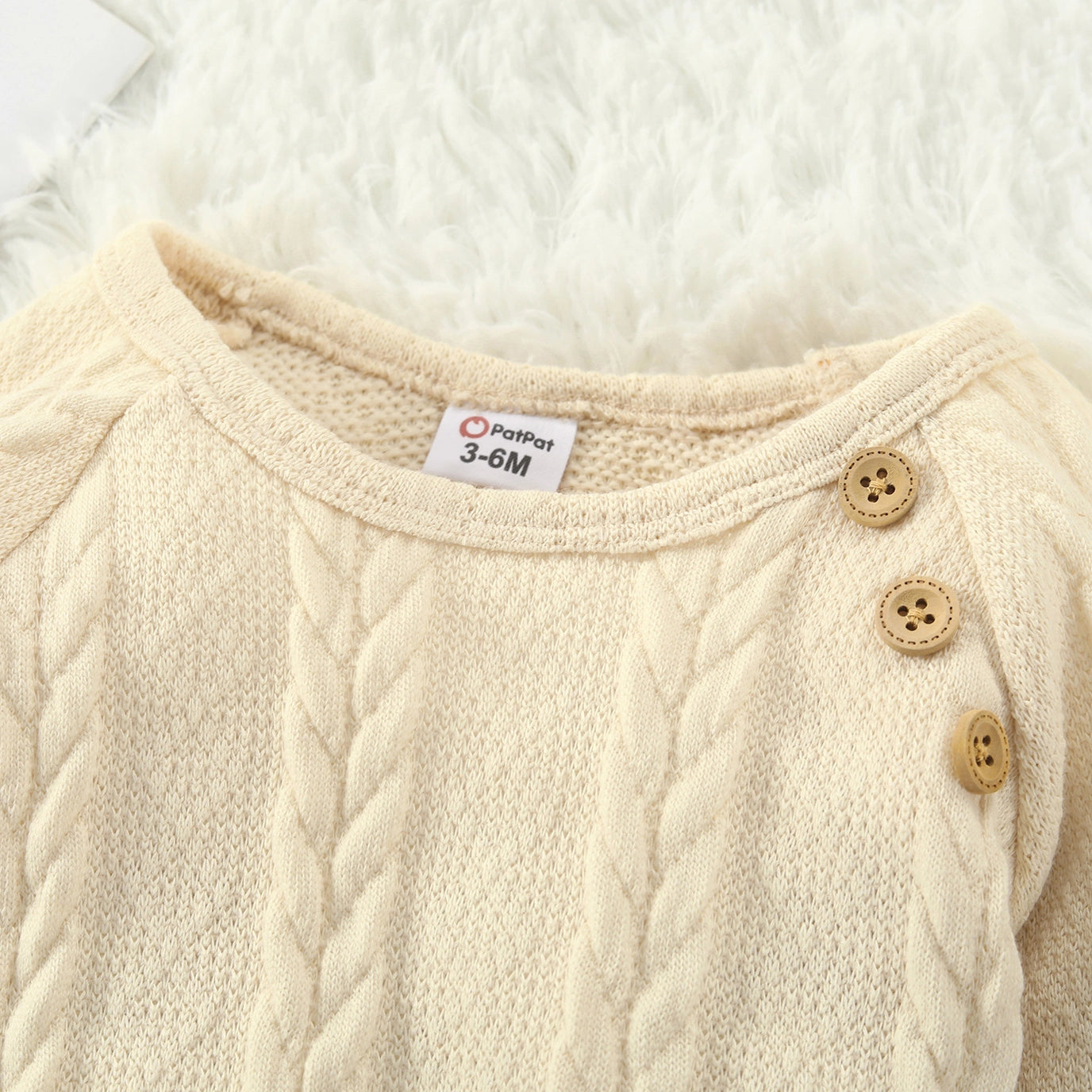 Cable Knit Long-Sleeve Jumpsuit