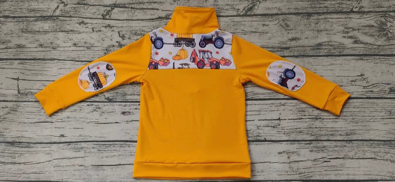 Pumpkin Digger Long Sleeve Half Zip up