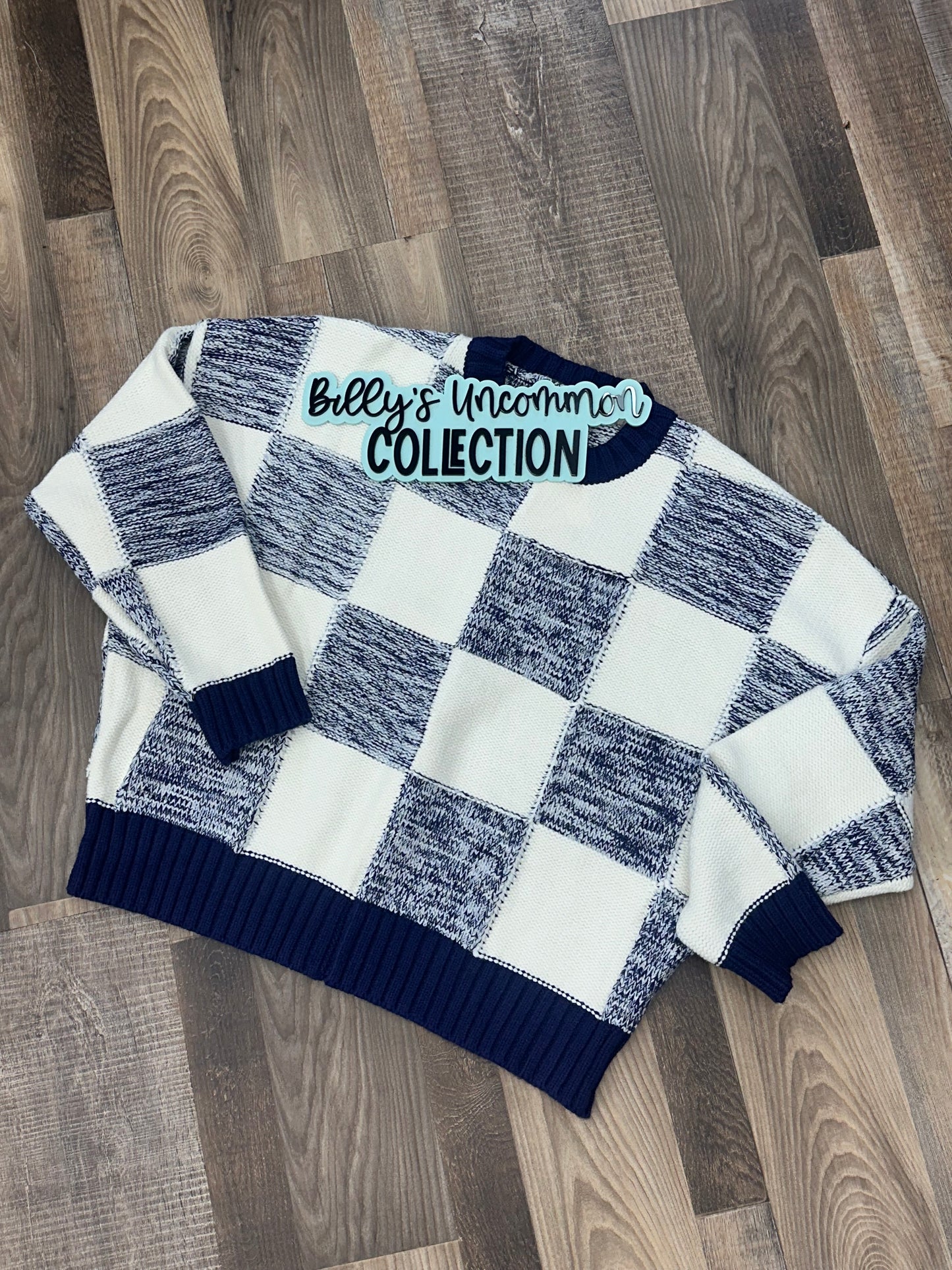 Checker Block Sweater