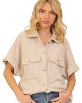Timing Light Weight Short Sleeve Button Down