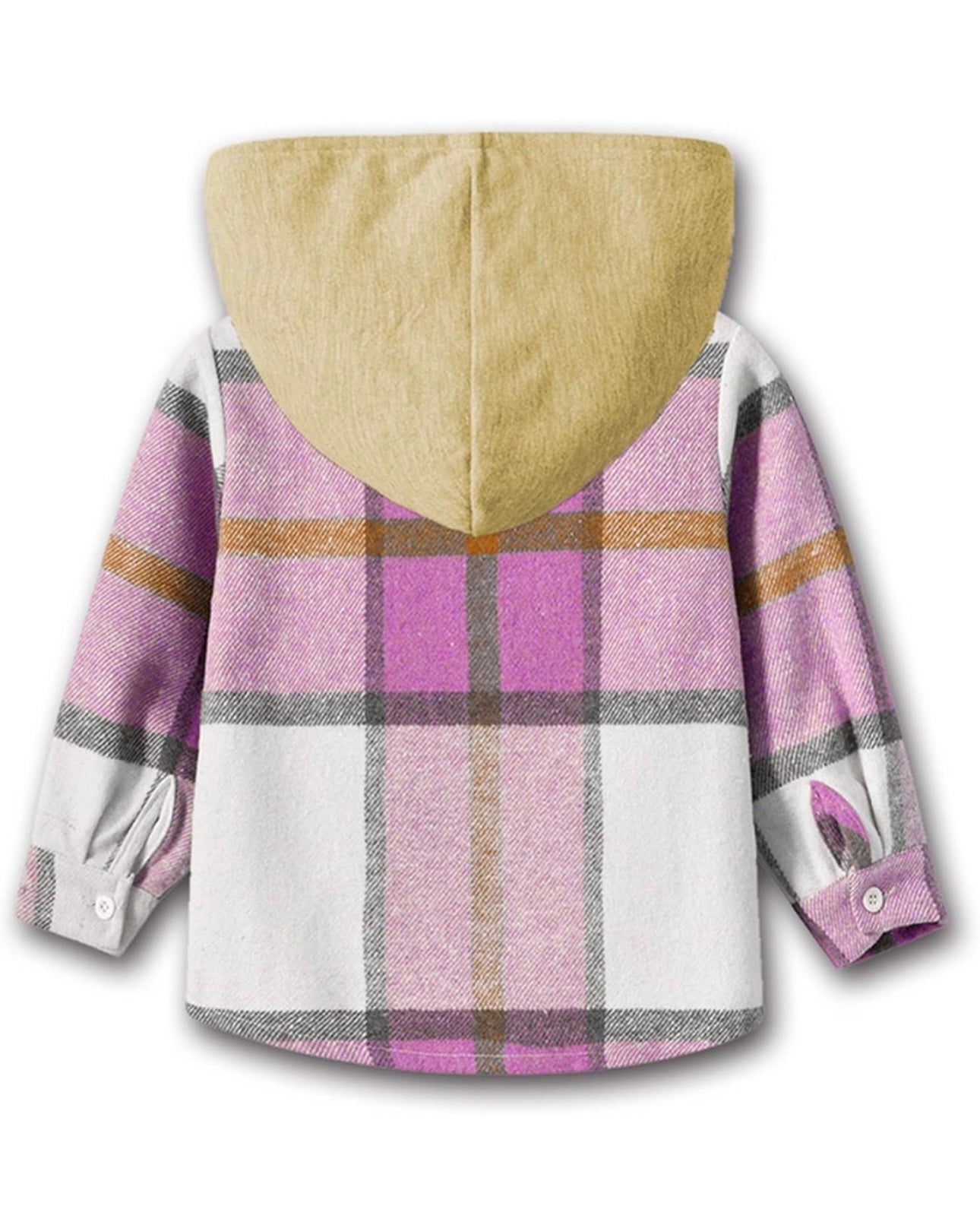 Plaid Hood Pocket Flannel