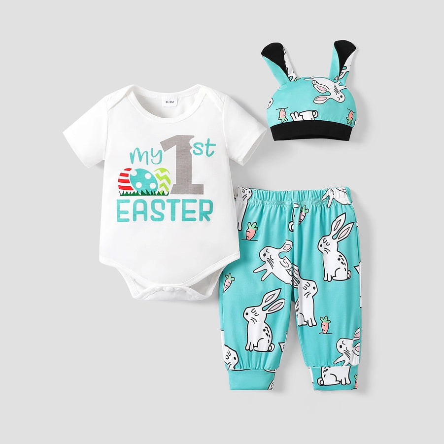 Easter 3pcs BOY Short-Sleeve set