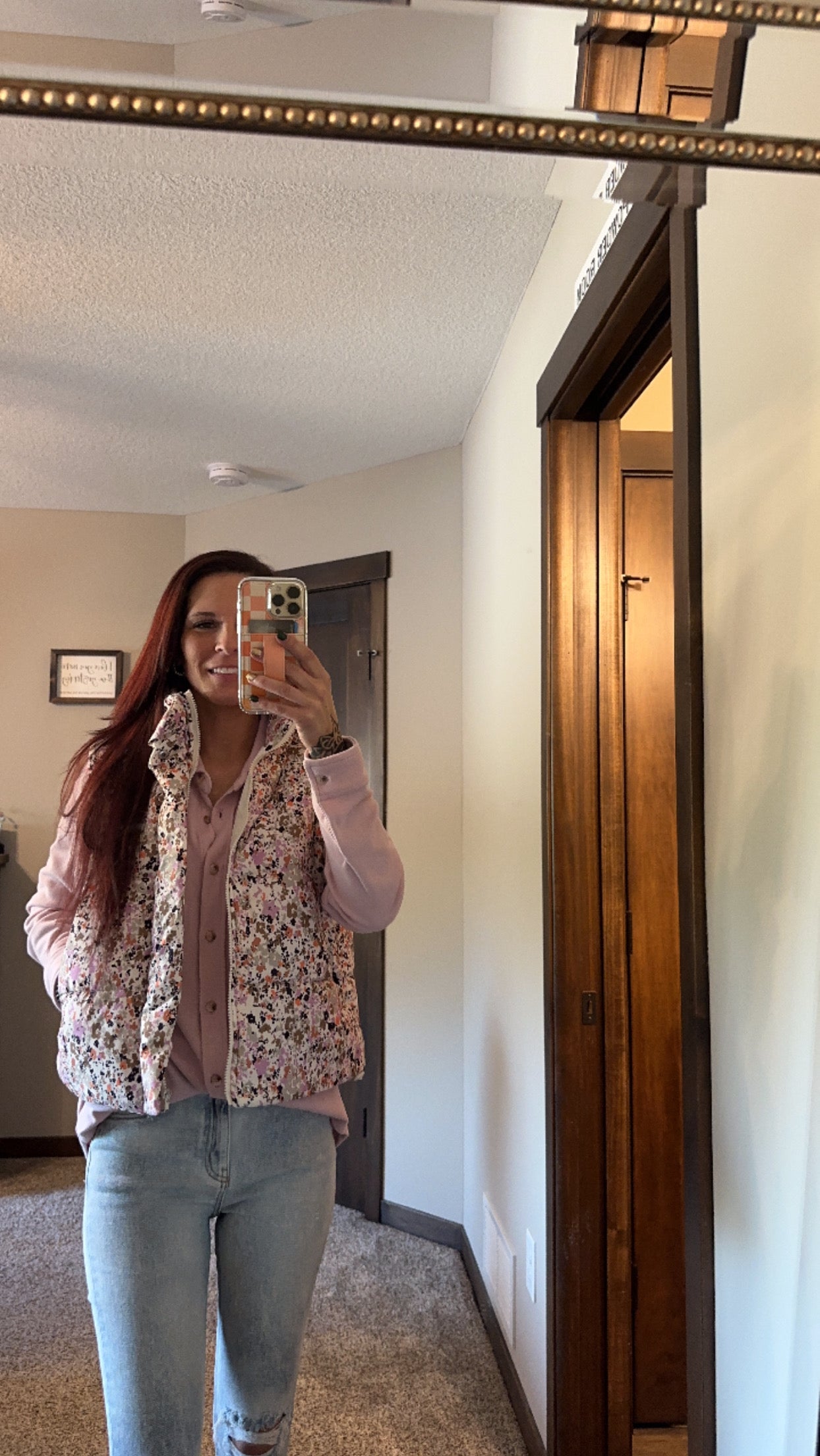Multicolored Floral Vest