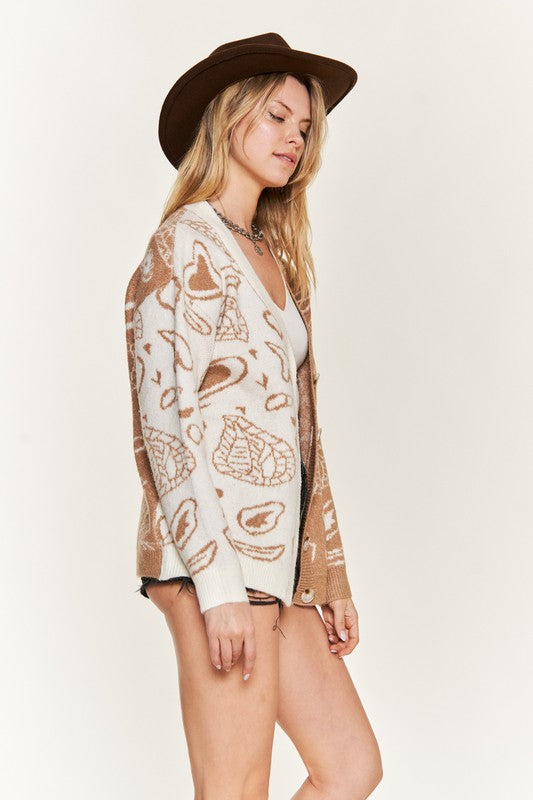 Paisley Heart Cardigan