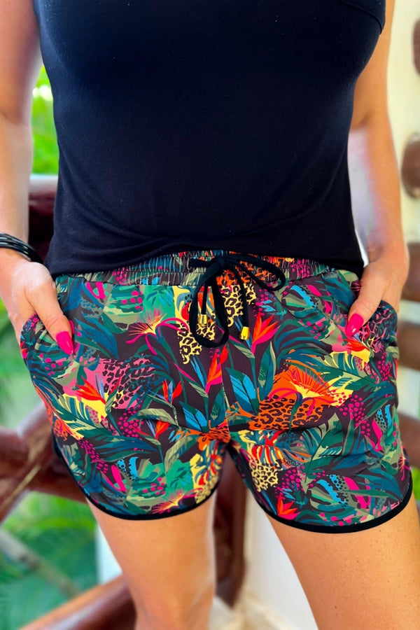 In the Jungle Drawstring Everyday Shorts