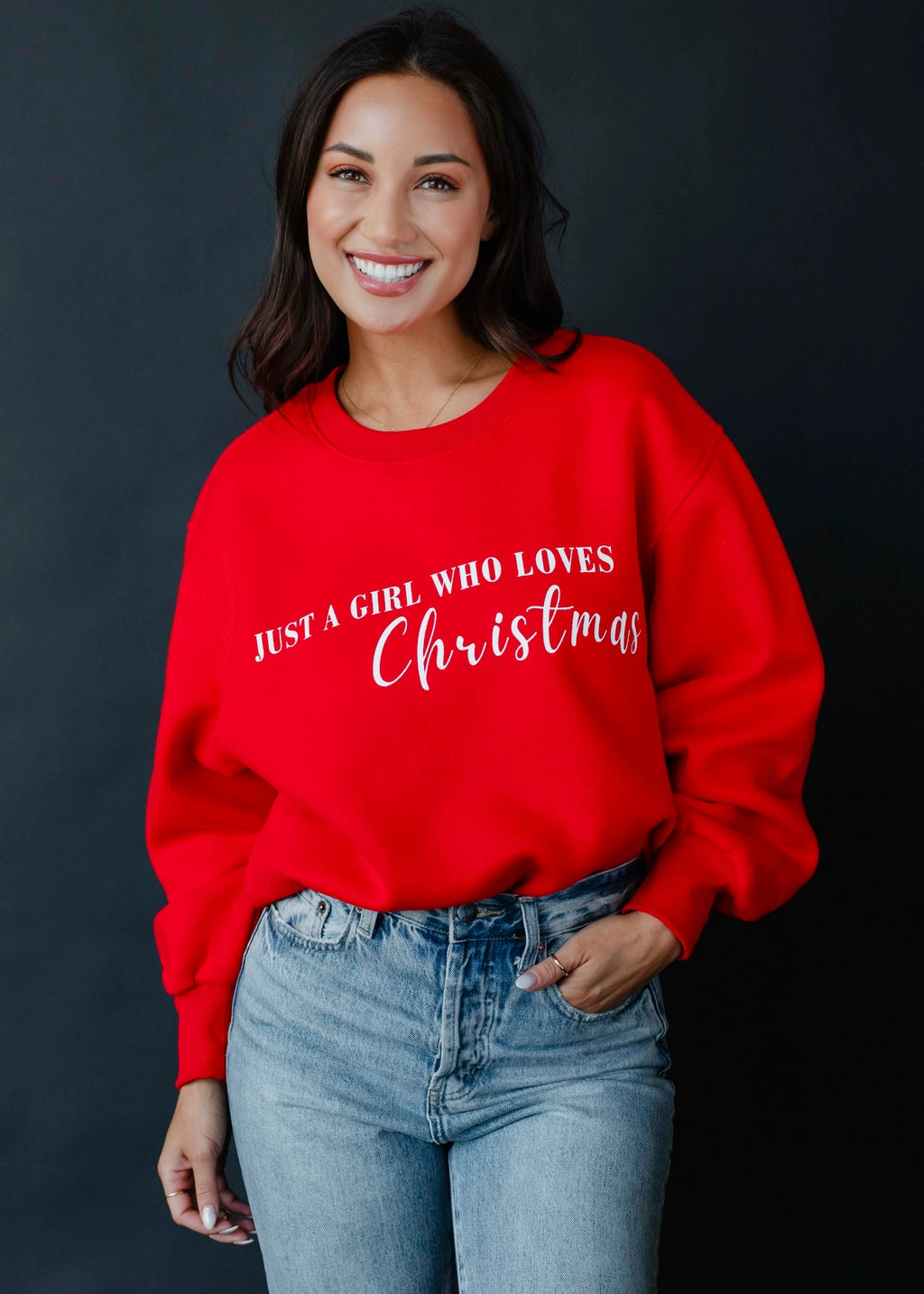 Just A Girl Who Love Christmas Sweatshirt