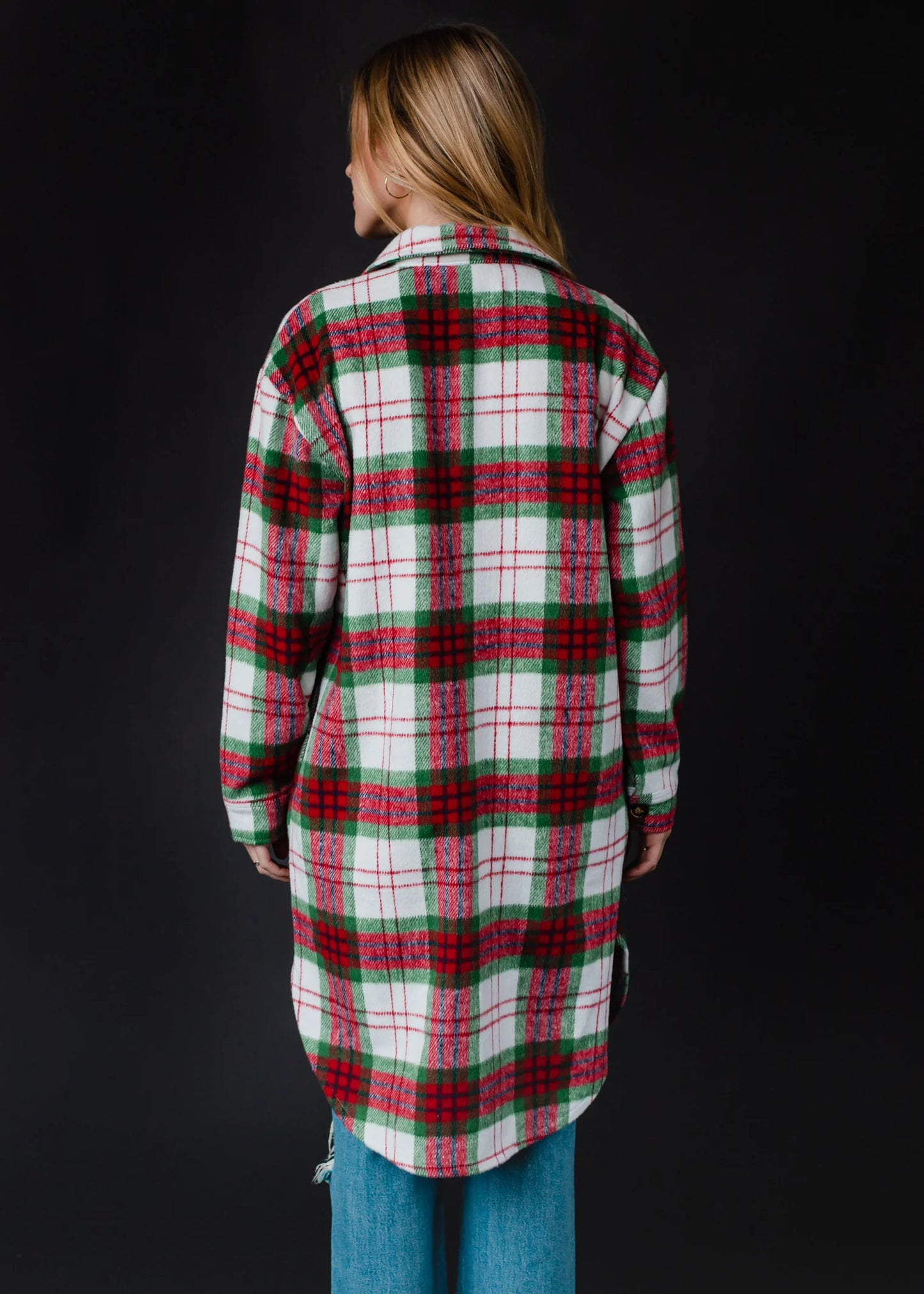 PIPER PLAID LONG FLANNEL JACKET