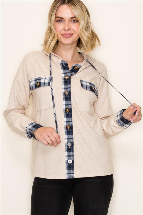 Plaid Patch Shacket