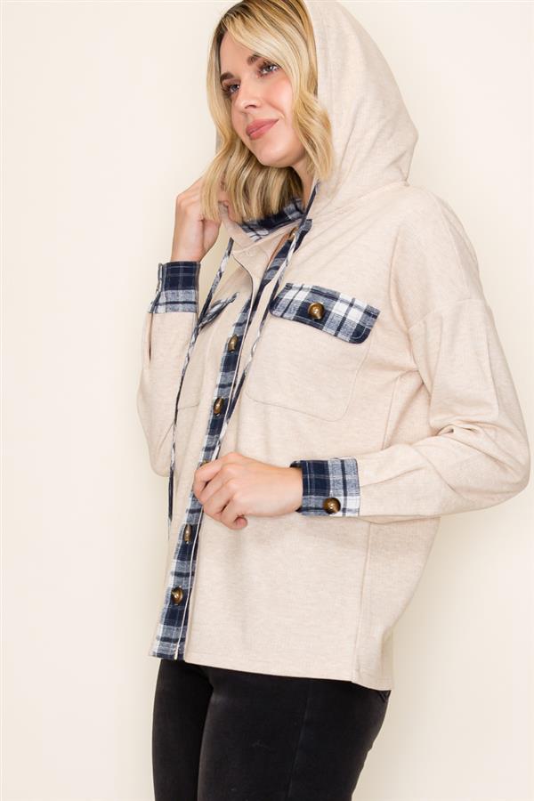 Plaid Patch Shacket