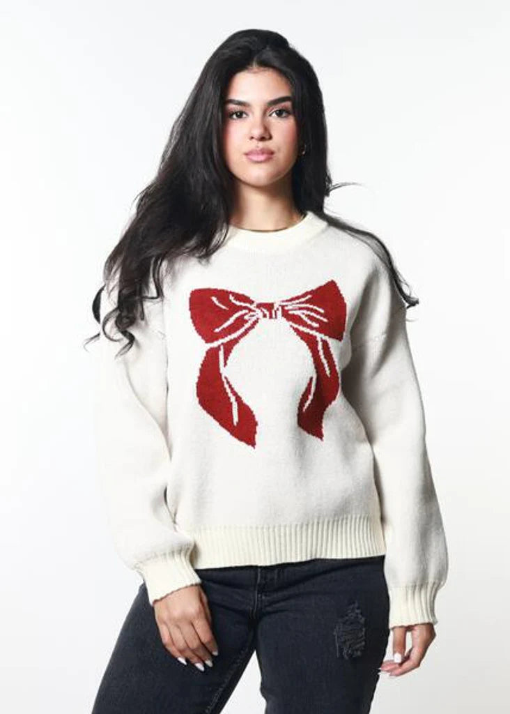 Red Bow Sweater