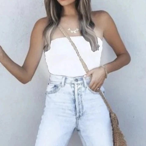 Strapless Ribbed bralette