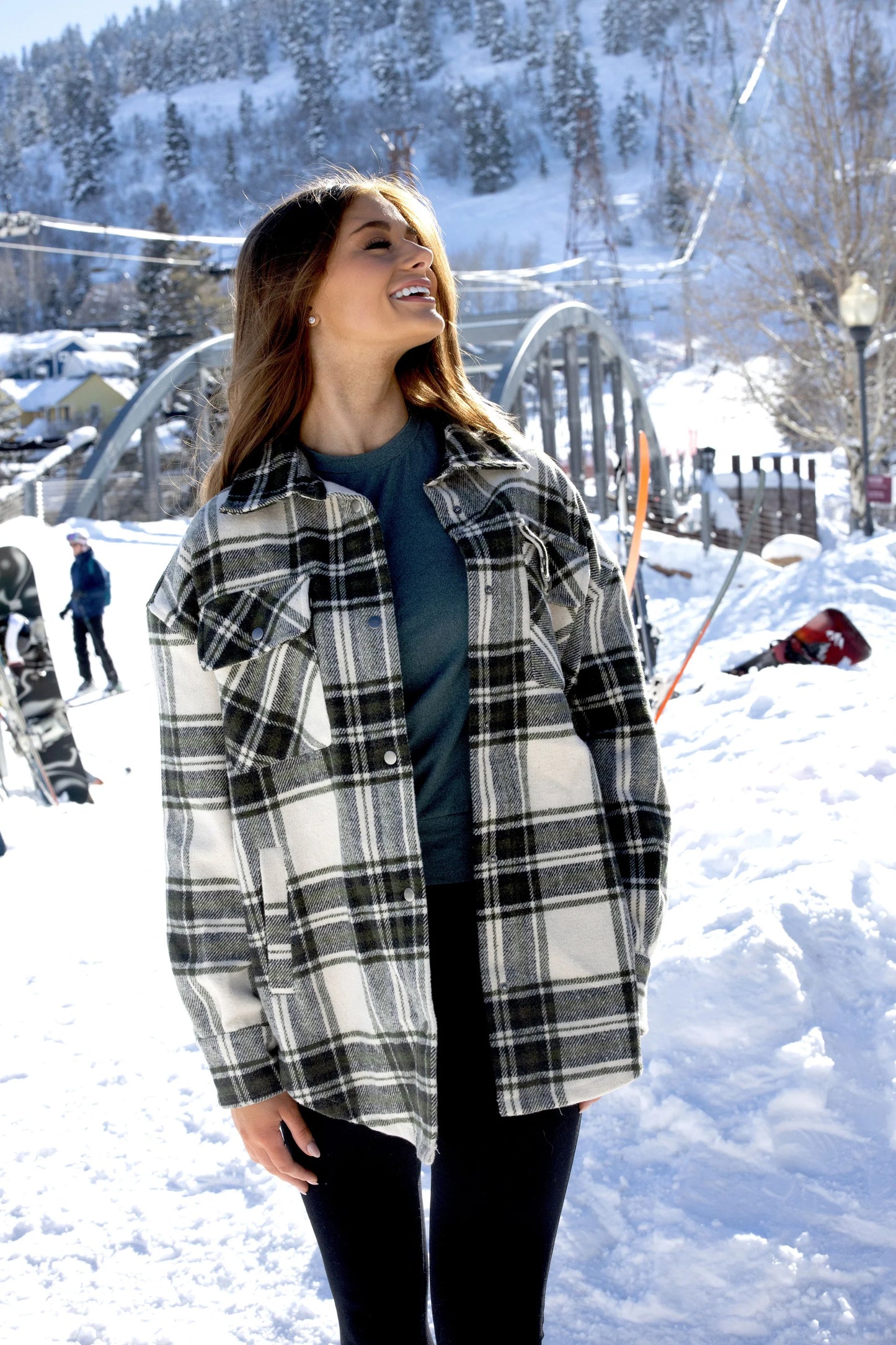 Tartan Military Green Shacket
