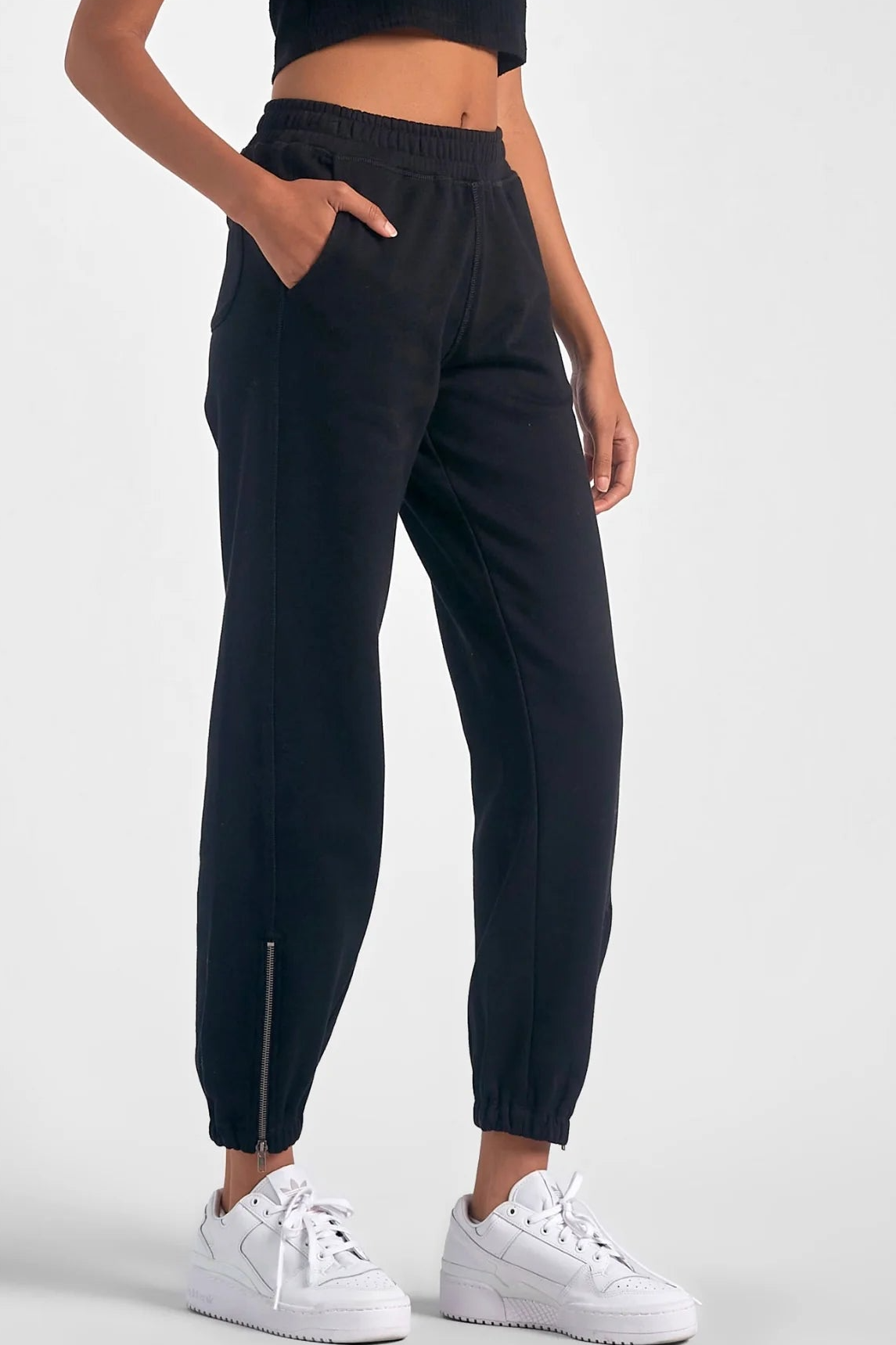 Black Elan Jogger Pants
