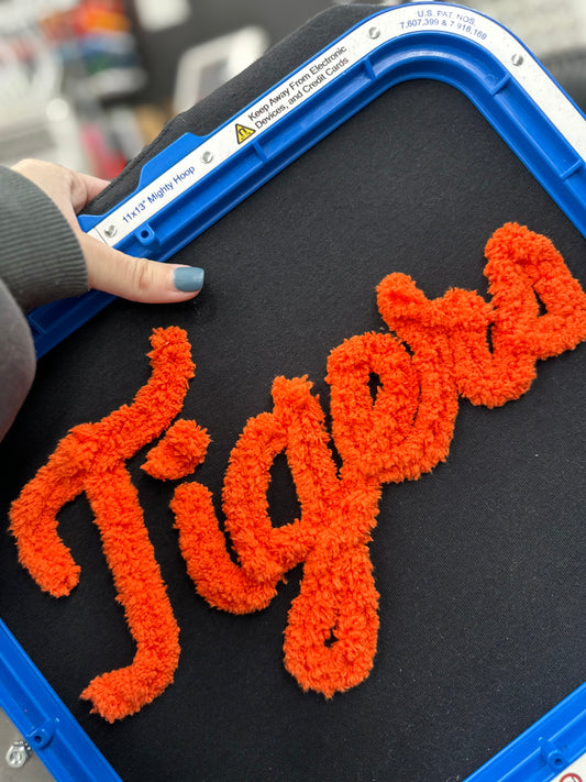 Tigers Embroidered Yarn