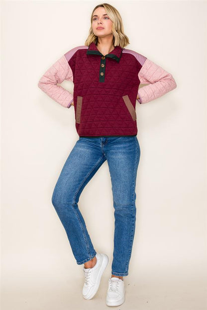 Quilted Sweatshirt