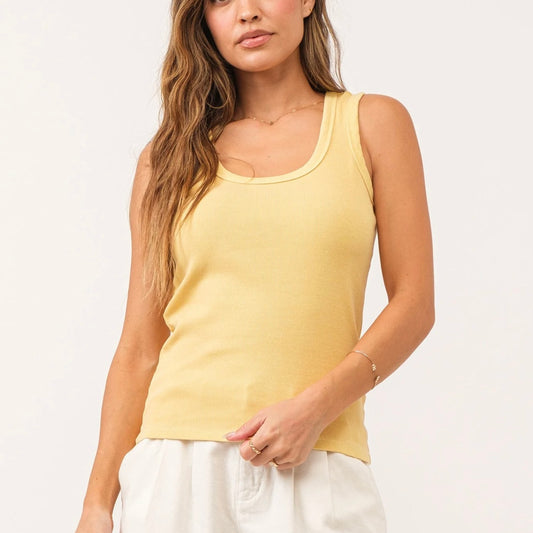 Pineapple Ribbed Tank Top