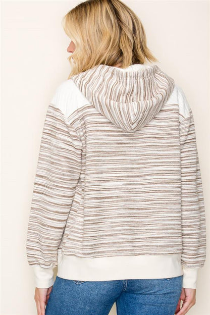 Striped Zip Up