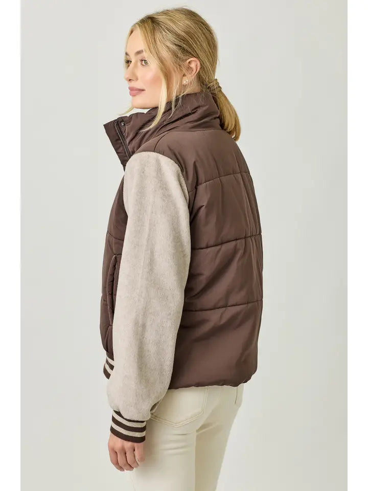 Chocolate Bomber Jacket