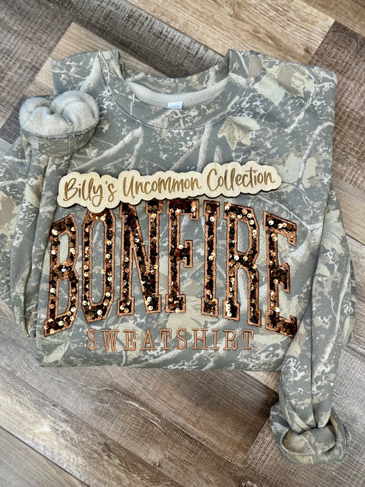 BONFIRE SWEATSHIRT SEQUIN EMBROIDERED